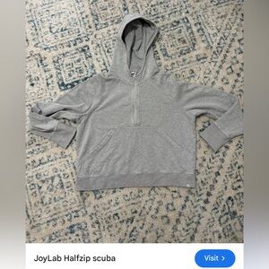 JoyLab Heather Gray Zip-Up Hoodie
